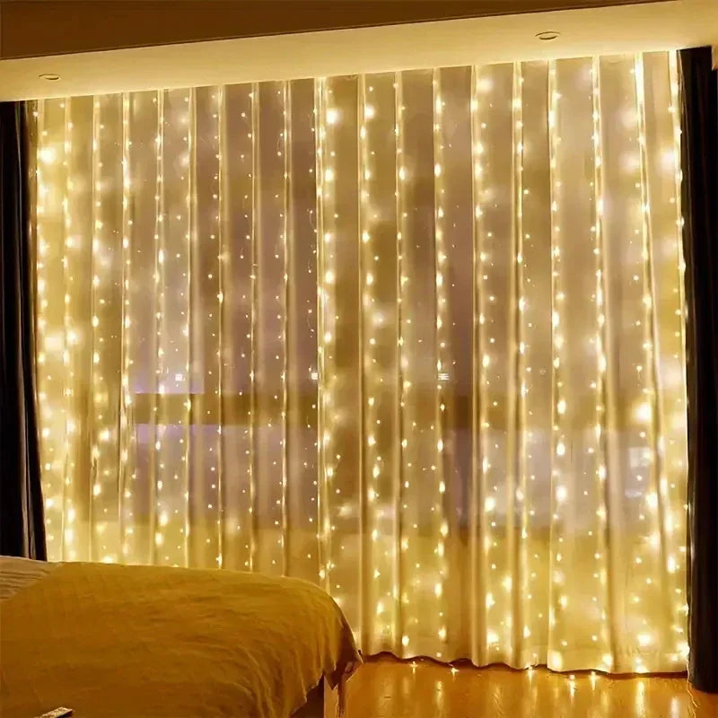 Rideau Lumineux LED 3 m avec Télécommande