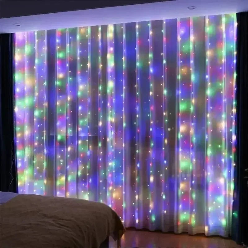 Rideau Lumineux LED 3 m avec Télécommande