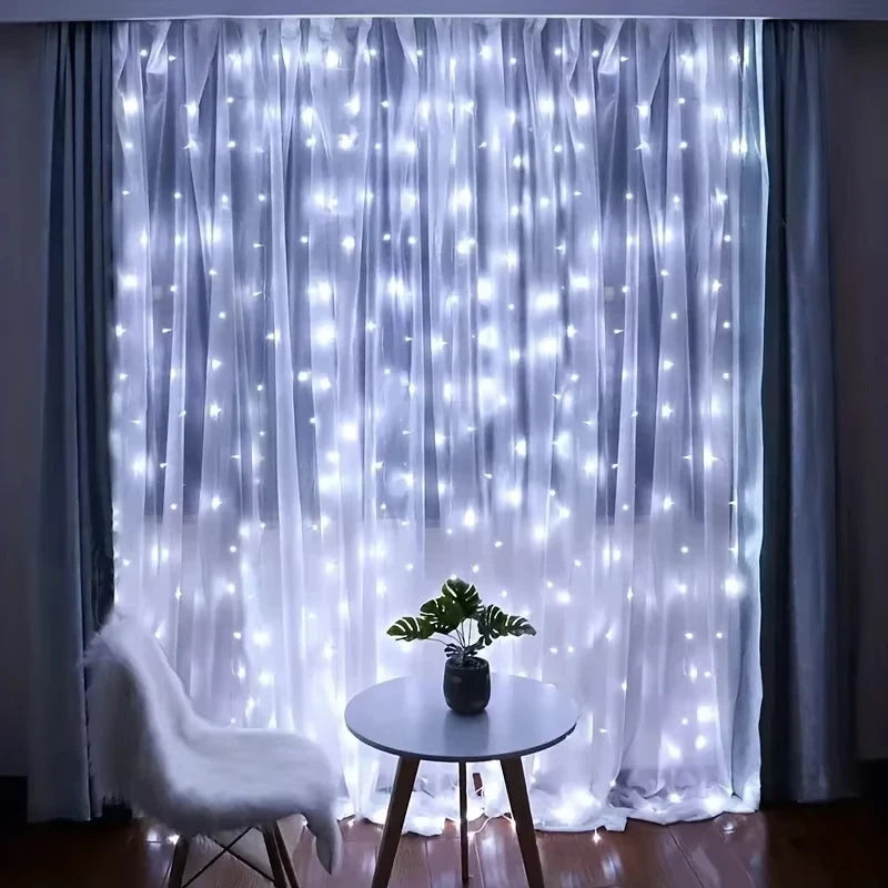 Rideau Lumineux LED 3 m avec Télécommande