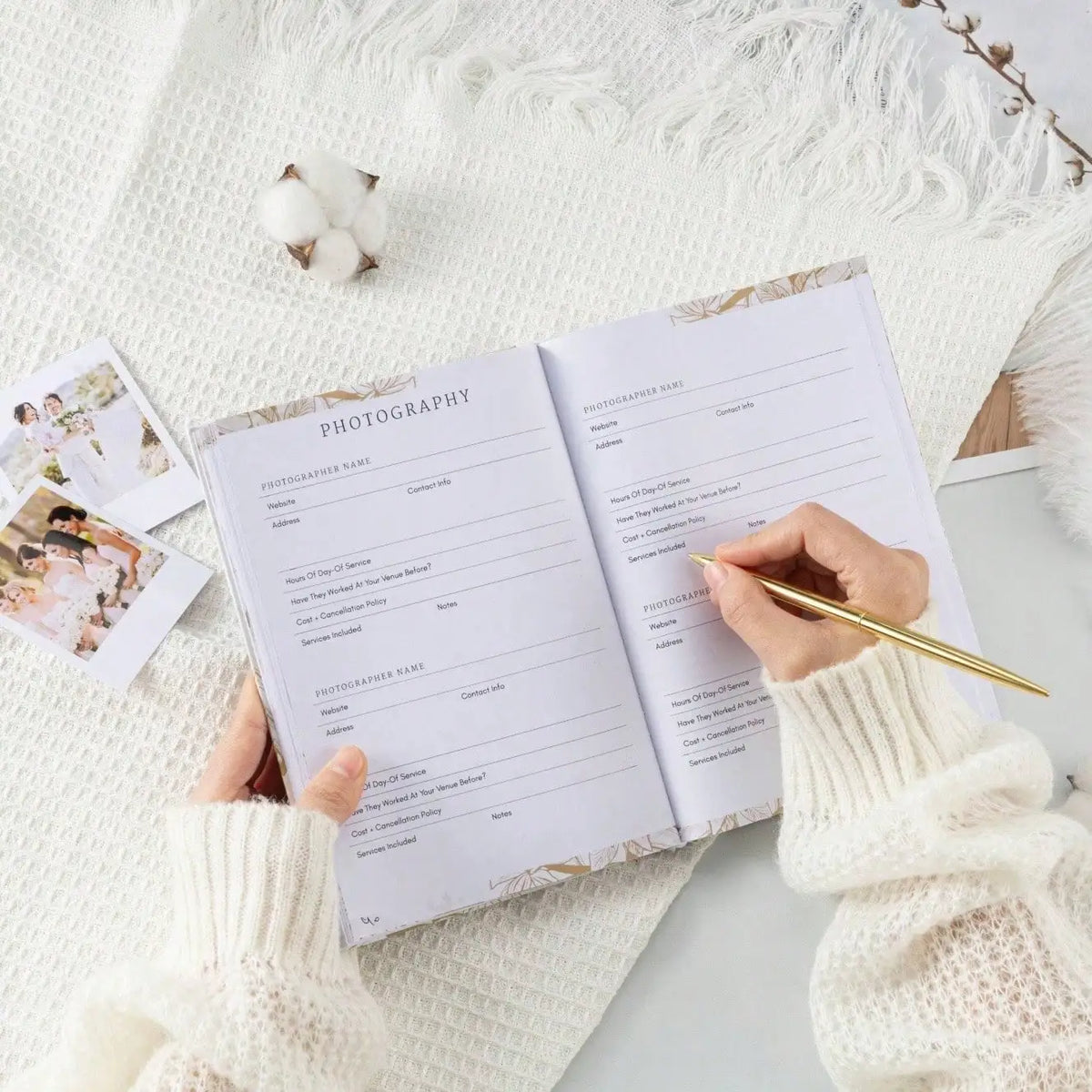 Agenda Planificateur de Mariage – Couverture Rigide 164 pages